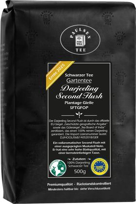 Paulsen Darjeeling Second Flush FTGFOP Plantage Gielle, Ernte 2025