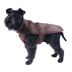 Fashion Dog Hundemantel mit Kunstpelz-Futter - Braun - 47 cm