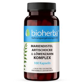Bioherba Mariendistel, Artischocke & Löwenzahn Komplex Kapseln