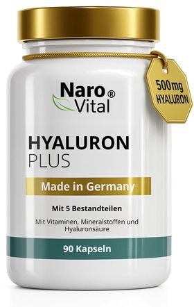 NAROVITAL® Hyaluron Plus - Hochdosierte Hyaluronsäure Kapseln