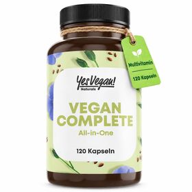 Multivitamin & Mineralien vegan (120 Kapseln = 4 Monate) 13 Vitaminen u.a. B12, Jod, Eisen, Cholin