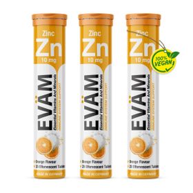 EVÄM Zink Brausetabletten - 3er Pack