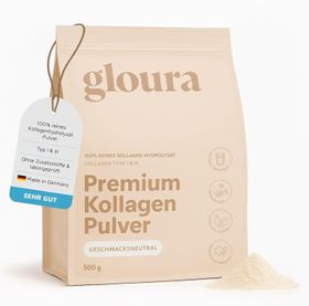 Gloura® Premium Kollagen Pulver Hydrolysat (Typ 1 & 3) - Geschmacksneutral