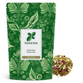tea4me Ballast-Weg Kräuterwohl Kräutertee mit Ingwer-Zitrone-Geschmack