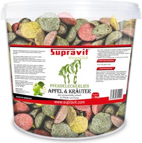 Supravit Pferdeleckerlies Apfel & Kräuter 2kg – natürliche, zuckerfreie Pferde Leckerlis