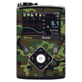 Diasticker® Minimed Sticker inkl. Clip (600/700er-Serie) "Camouflage"