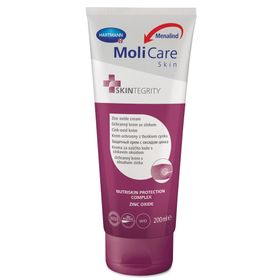 MoliCare Skin Zinkoxid Creme 200ml: reizlindernd, Schutz für durch Inkontinenz beanspruchte Haut