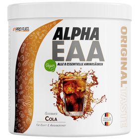 ProFuel - Alpha.EAA Pulver - Cola - optimal hochdosiert, Made in Germany, 100% vegan
