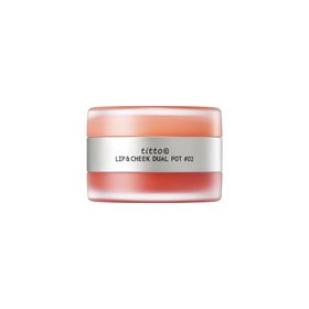 TITTO Lip & Cheek Dual Pot #02 Juicy Smile / Beach Sunny Girl