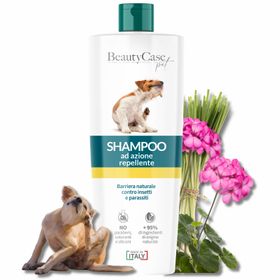 Repellent-Tiershampoo mit Zitronengras und Geranie Beauty Case Pet