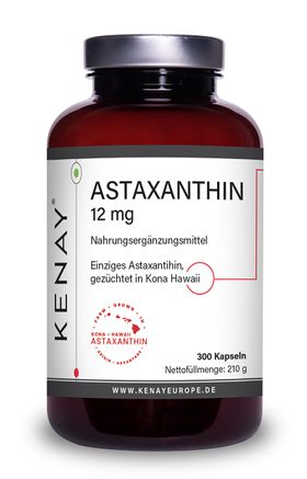Astaxanthin 12mg | Nahrungsergänzungsmittel | KENAY®