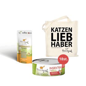 I love my cat Sparset für Katzen mit Nierenschwäche - Nassfutter + Nierenkraft Pulver + Jutebeutel