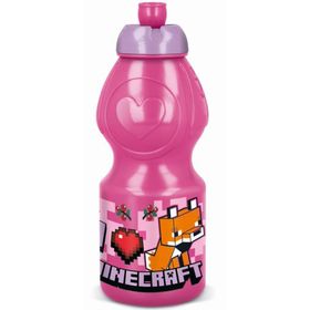 Minecraft Girls Line Flasche, Sportflasche