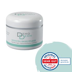 DemoDerm Rosacea Basis Pflege - Zink-Schwefel-Creme für systemische Rosacea-Haut-Kur, Langzeiteffekt