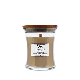 WoodWick Santal Myrrhe Duftkerze mit Docht
