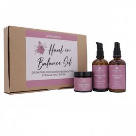 Haut in Balance Set Rosenbrise Reinigungsgel Toner reichhaltige Creme