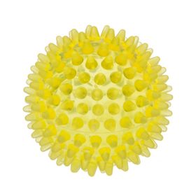 Igelball 8cm gelb transparent