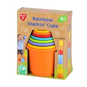 PLAYGO, Regenbogen Stapelbecher Set, 8teilig, 4956