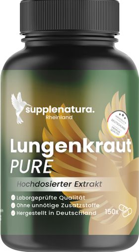 supplenatura Rheinland® Lungenkraut Kapseln - 400mg hochdosierter Lungenkrautextrakt