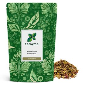 tea4me Ayurvedamischung Pitta Kräuterwohl Ayurvedatee mit Ingwer-Zimt-Geschmack