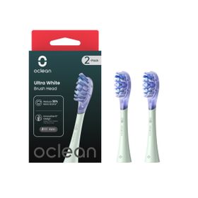 Oclean Bürstenkopf Ultra Weiß - Grün, 2er Pack