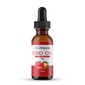 Avitava CBD Öl im Vollspektrum 10% Erdbeere