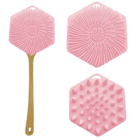 Bubble Burst - 3-in-1 Silikon-Wasch- & Massage-Pad für Körper, Kopfhaut & Rücken