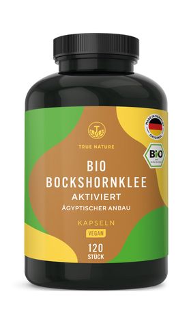 TRUE NATURE® Aktivierte Bio Bockshornklee Kapseln (Probiergröße) - Vegan & Made in Germany