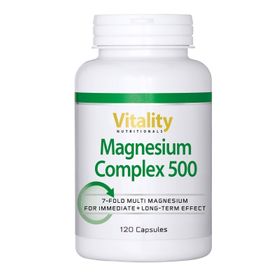 Magnesium Komplex 500 mit 7 verschiedenen Magnesiumverbindungen Vitality Nutritionals