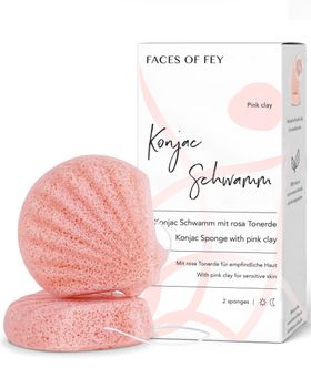 FACES OF FEY Konjac Sponge - rosa Tonerde