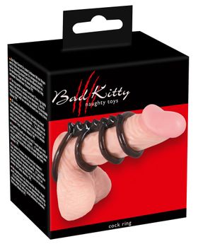 Bad Kitty - Cockring-Set mit Hodenring