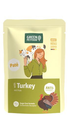 Green Petfood Cat Paté Turkey
