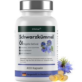 EXVital® Schwarzkümmelöl Kapseln, aus ägyptischen Anbau