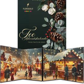 tea4me Tee-Adventskalender "Booklet" mit 24 Pyramidenbeuteln