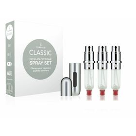 Travalo, Classic Set = Easy Fill Perfume Spray Vaporisateur Rechargeable Hülle + 3 Patronen