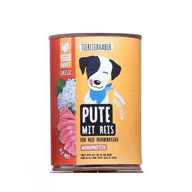 Tierliebhaber Nassfutter Pute mit Reis
