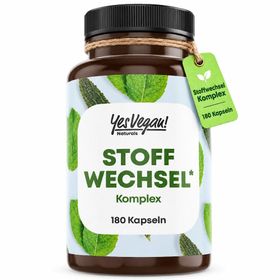 Stoffwechsel Komplex extra stark (180 Kapseln)  Alternative zu Fatburner, Abnehmen Tabletten, Diät