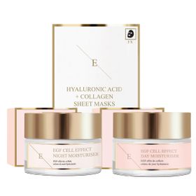 ErthSkin London EGF Tagesfeuchtigkeitscreme + EGF Nachtfeuchtigkeitscreme + Kollagenmaske set