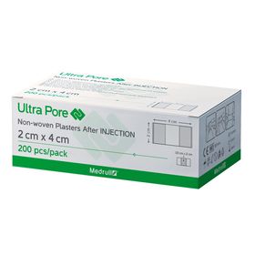 Medrull Ultra Pore weiche, selbstklebende Injektionspflaster 2 x 4cm