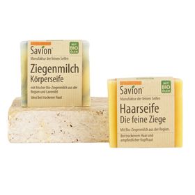 Savion Ziegenmilch Seifen Körper- und Haarseife 2er Set