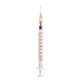 Dispomed 1 ml Spritze Insulin U-100, m. Spardorn, m. Kanüle 27G