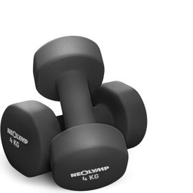 NEOLYMP 2er Set rutschfeste Neopren Hanteln 4 KG