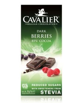 Cavalier Dark Berries Chocolate with 85% Cocoa and Stevia