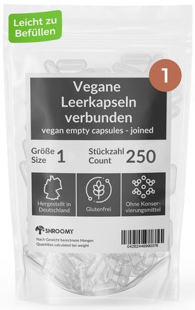 SHROOMY Leerkapseln Größe 1 verbunden