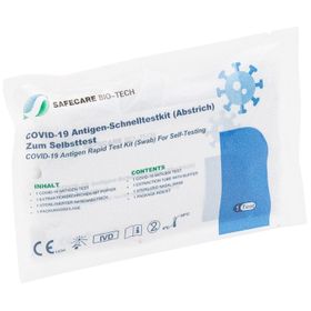 Safecare Bio-Tech Safecare Laien Nasal Test mit CE 1434 - Antigen Test Covid-19 - Einzelverpackung
