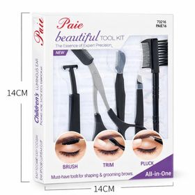 COOL-i Augenbrauenpinzette Set, Edelstahl-Pinzetten für präzise Augenbrauenpflege