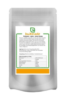 buXtrade Pistazien Natur ohne Schale