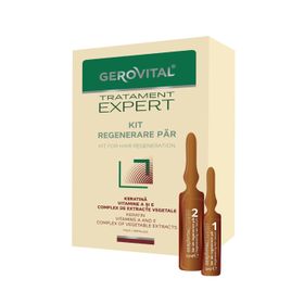 Gerovital Haar-Kit mit Keratin – Stärkende & wachstumsfördernde Ampullen, 10x5ml & 10x10ml