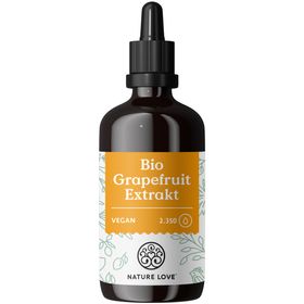 NATURE LOVE® Bio Grapefruitextrakt - 2600mg Grapefruitextrakt 100ml -Grapefruitextrakt Kern & Schale