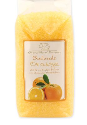 Badesalz Badezusatz Orange mit Bio Schafmilch